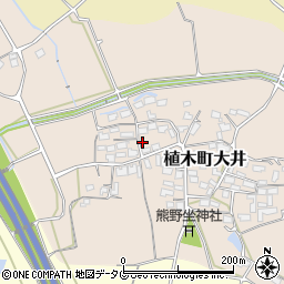 熊本県熊本市北区植木町大井466周辺の地図