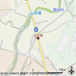 山本橋周辺の地図