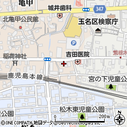 熊本県玉名市亀甲37周辺の地図
