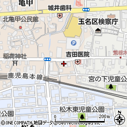 熊本県玉名市亀甲37周辺の地図