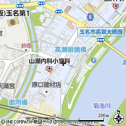 熊本県玉名市高瀬551-4周辺の地図