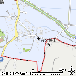熊本県菊池市泗水町南田島1926-1周辺の地図
