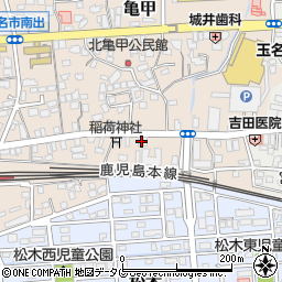 熊本県玉名市亀甲52周辺の地図