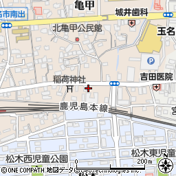 熊本県玉名市亀甲51周辺の地図
