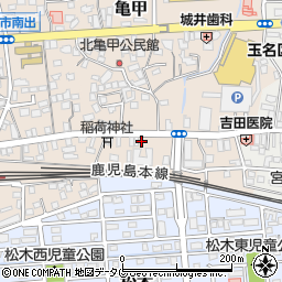 熊本県玉名市亀甲50-1周辺の地図