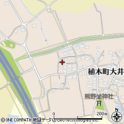 熊本県熊本市北区植木町大井423周辺の地図