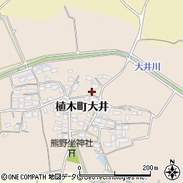 熊本県熊本市北区植木町大井500-1周辺の地図