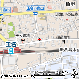 コアハウス玉名店周辺の地図