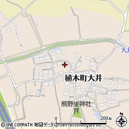 熊本県熊本市北区植木町大井462周辺の地図