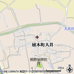 熊本県熊本市北区植木町大井458周辺の地図