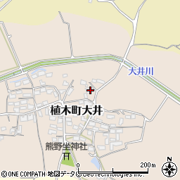 熊本県熊本市北区植木町大井500周辺の地図