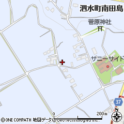 熊本県菊池市泗水町南田島1662周辺の地図