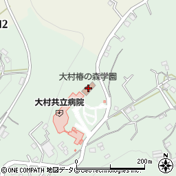 大村椿の森学園周辺の地図