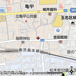熊本県玉名市亀甲82周辺の地図