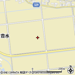 熊本県菊池市泗水町豊水周辺の地図