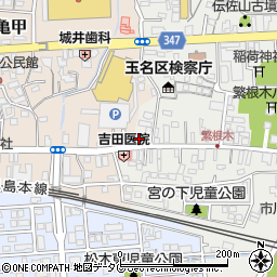熊本県玉名市繁根木224周辺の地図