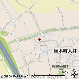 熊本県熊本市北区植木町大井440周辺の地図
