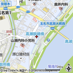 熊本県玉名市高瀬519周辺の地図