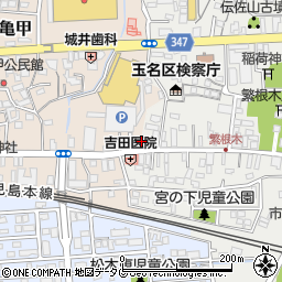熊本県玉名市繁根木225周辺の地図