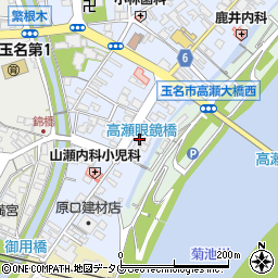 熊本県玉名市高瀬522-1周辺の地図