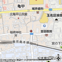 熊本県玉名市亀甲83周辺の地図