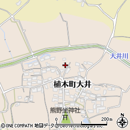 熊本県熊本市北区植木町大井457周辺の地図