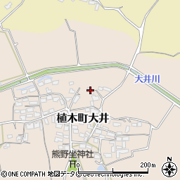 熊本県熊本市北区植木町大井497周辺の地図