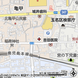 熊本県玉名市亀甲90周辺の地図