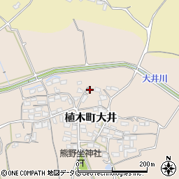 熊本県熊本市北区植木町大井456周辺の地図