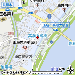 熊本県玉名市高瀬519-8周辺の地図