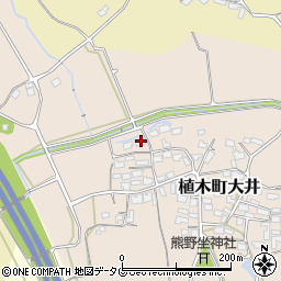 熊本県熊本市北区植木町大井441周辺の地図