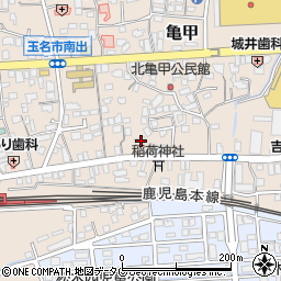 熊本県玉名市亀甲58周辺の地図