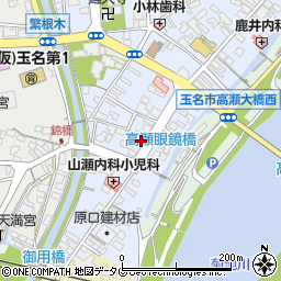 熊本県玉名市高瀬462周辺の地図