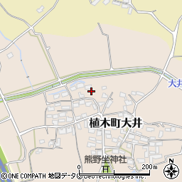 熊本県熊本市北区植木町大井450周辺の地図