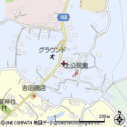 熊本県玉名市岱明町上838周辺の地図