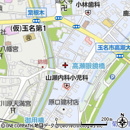 熊本県玉名市高瀬535周辺の地図