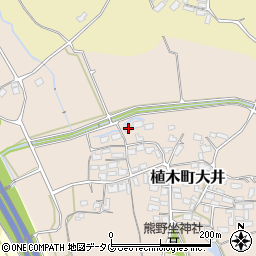 熊本県熊本市北区植木町大井444周辺の地図