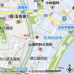 熊本県玉名市高瀬537周辺の地図