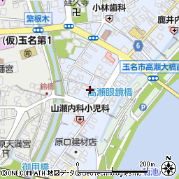 熊本県玉名市高瀬461周辺の地図