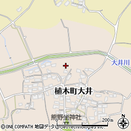 熊本県熊本市北区植木町大井453周辺の地図