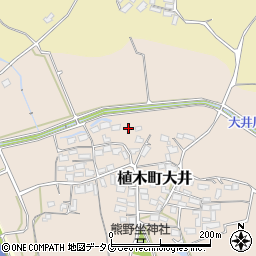 熊本県熊本市北区植木町大井452周辺の地図