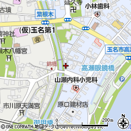 熊本県玉名市高瀬450-1周辺の地図