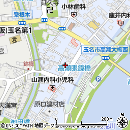 熊本県玉名市高瀬465周辺の地図