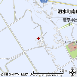熊本県菊池市泗水町南田島1669周辺の地図