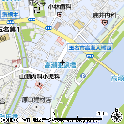 熊本県玉名市高瀬519-4周辺の地図