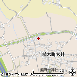 熊本県熊本市北区植木町大井445周辺の地図