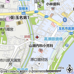 熊本県玉名市高瀬452周辺の地図