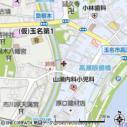 熊本県玉名市高瀬448周辺の地図
