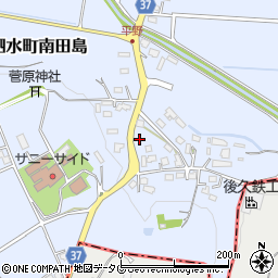 熊本県菊池市泗水町南田島338周辺の地図