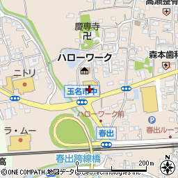 南九州マツダ玉名店周辺の地図